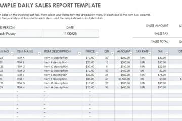 Customizable Sales Report Template